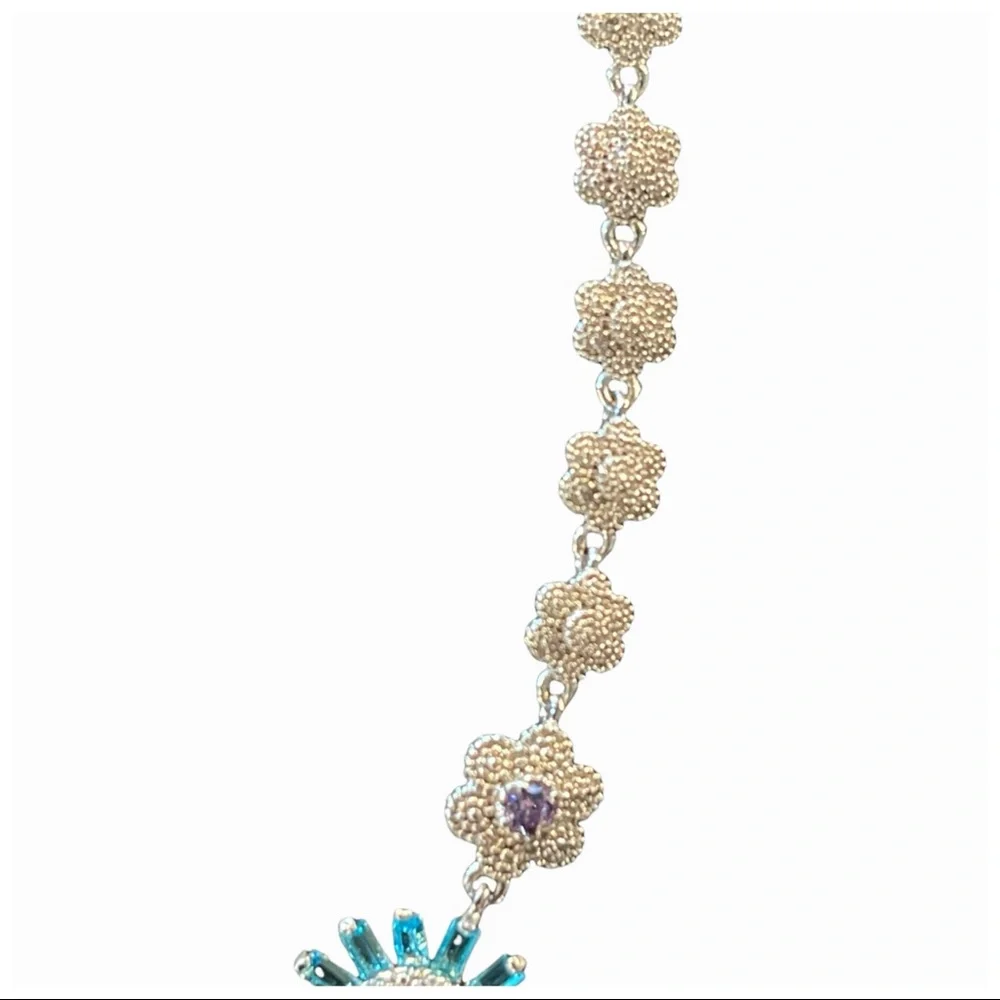 Swarovski Crystals The Iza Spectacular Colorful Necklace - Picture 12 of 12